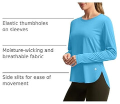 G Gradual Women's Sun Shirts UPF 50+ Long Sleeve Workout Hiking Tops