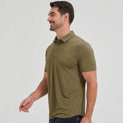 netdraw Men's Ultra Soft Bamboo Viscose Polo Curved Hem S-3XL