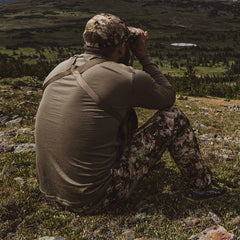 100% Merino Wool - Men's Long Sleeve Crew Shirt - Thermal Base Layer