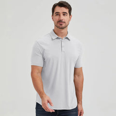 netdraw Men's Ultra Soft Bamboo Viscose Polo Curved Hem S-3XL