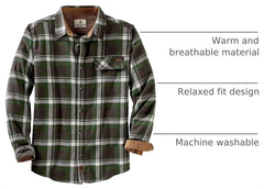 Legendary Whitetails Mens Flannel Long Sleeve Button Down 100% Cotton Shirt