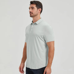 netdraw Men's Ultra Soft Bamboo Viscose Polo Curved Hem S-3XL