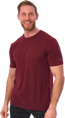 100% Merino Wool T-Shirt Men - Short Sleeve Undershirt Base Layer Top