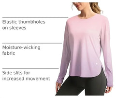 G Gradual Women's Sun Shirts UPF 50+ Long Sleeve Workout Hiking Tops