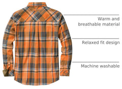 Legendary Whitetails Mens Flannel Long Sleeve Button Down 100% Cotton Shirt