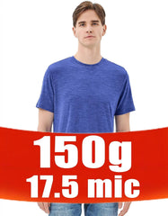 Merino Protect 100% Merino Wool T Shirts for Men Odor Resistance Base Layer Hiking Travel T-Shirt Soft Undershirt
