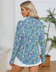 LOMON Women Long Sleeve Shirts Sun Protection 1/4 Zip Summer Quick Dry Hiking Shirts Quarter Zip Pullover for Women