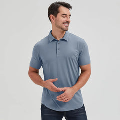 netdraw Men's Ultra Soft Bamboo Viscose Polo Curved Hem S-3XL