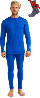 100% Merino Wool Base Layer Men Set - Thermal Underwear for Men Long Johns