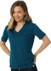 100% Merino Wool Shirt Women - Short Sleeve Tee Base Layer Top Undershirt