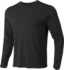 100% Merino Wool Base Layer for Men Long Sleeve Crew Neck Thermal Shirt