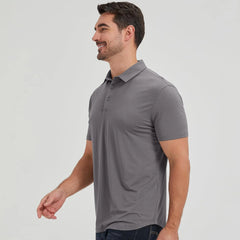 netdraw Men's Ultra Soft Bamboo Viscose Polo Curved Hem S-3XL