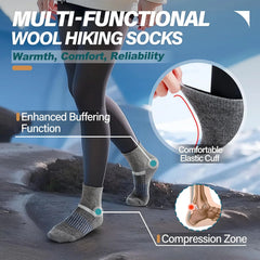 Anlisim Merino Wool Ankle Running Hiking Socks for Women and Men