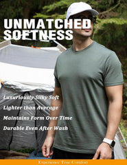 Merino Protect 100% Merino Wool T Shirts for Men Odor Resistance Base Layer Hiking Travel T-Shirt Soft Undershirt