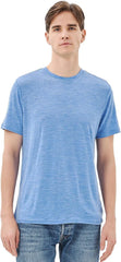 Merino Protect 100% Merino Wool T Shirts for Men Odor Resistance Base Layer Hiking Travel T-Shirt Soft Undershirt