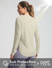 G Gradual Women's Sun Shirts UPF 50+ Long Sleeve Workout Hiking Tops