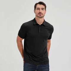 netdraw Men's Ultra Soft Bamboo Viscose Polo Curved Hem S-3XL