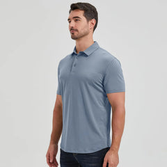 netdraw Men's Ultra Soft Bamboo Viscose Polo Curved Hem S-3XL