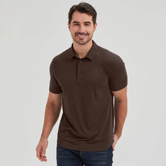 netdraw Men's Ultra Soft Bamboo Viscose Polo Curved Hem S-3XL