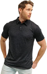 100% Merino Wool Polo Shirt Men - Short & Long Sleeve Shirt Base Later | Lightweight, Breathable Merino Wool, Naturally Anti-Odor, Moisture-Wicking, Ideal for Active, Travel, Everyday Wear, Layering