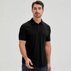 netdraw Men's Ultra Soft Bamboo Viscose Polo Curved Hem S-3XL