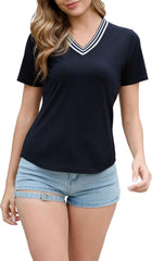 Merino Wool Tops for Women, Short Sleeve Casual and Workout Shirts