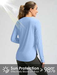 G Gradual Women's Sun Shirts UPF 50+ Long Sleeve Workout Hiking Tops