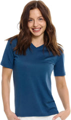 100% Merino Wool Shirt Women - Short Sleeve Tee Base Layer Top Undershirt
