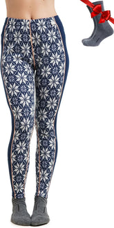 100% Merino Wool Base Layer Women Pants - Thermal Leggings Underwear