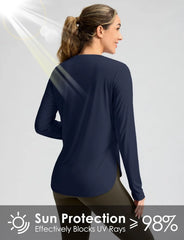 G Gradual Women's Sun Shirts UPF 50+ Long Sleeve Workout Hiking Tops