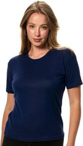 100% Merino Wool Shirt Women - Short Sleeve Tee Base Layer Top Undershirt