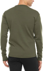 100% Merino Wool - Men's Long Sleeve Crew Shirt - Thermal Base Layer
