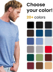 100% Merino Wool T-Shirt Men - Short Sleeve Undershirt Base Layer Top
