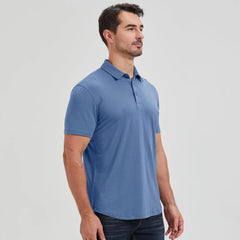 netdraw Men's Ultra Soft Bamboo Viscose Polo Curved Hem S-3XL