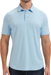netdraw Men's Ultra Soft Bamboo Viscose Polo Curved Hem S-3XL
