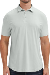 netdraw Men's Ultra Soft Bamboo Viscose Polo Curved Hem S-3XL