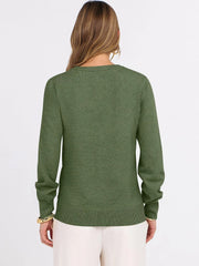 ANRABESS Women’s Fall Long Sleeve V Neck Light Sweaters