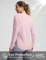 G Gradual Women's Sun Shirts UPF 50+ Long Sleeve Workout Hiking Tops