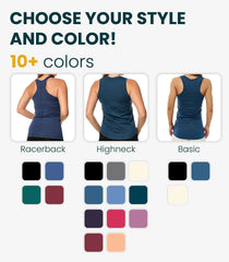 100% Merino Wool Tank Top Women - Active Sleeveless Undershirt Base Layer