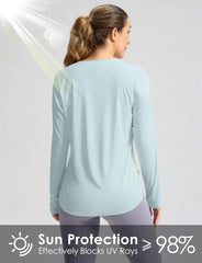 G Gradual Women's Sun Shirts UPF 50+ Long Sleeve Workout Hiking Tops