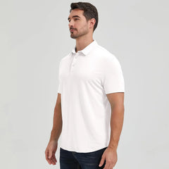 netdraw Men's Ultra Soft Bamboo Viscose Polo Curved Hem S-3XL