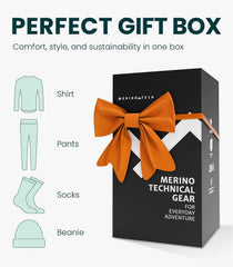 100% Merino Wool Base Layer Women Set - Thermal Underwear Women Top, Bottom