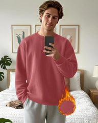 3 Pack Mens Long Sleeve Thermal Shirts Crew Neck Tops