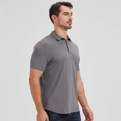 netdraw Men's Ultra Soft Bamboo Viscose Polo Curved Hem S-3XL