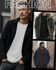 3 Pack Mens Long Sleeve Thermal Shirts Crew Neck Tops