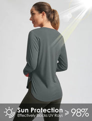 G Gradual Women's Sun Shirts UPF 50+ Long Sleeve Workout Hiking Tops