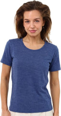100% Merino Wool Shirt Women - Short Sleeve Tee Base Layer Top Undershirt
