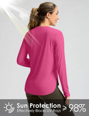 G Gradual Women's Sun Shirts UPF 50+ Long Sleeve Workout Hiking Tops