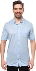 100% Merino Wool Button Up Shirt Men - Long & Short Sleeve Breathable