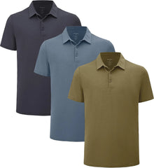 netdraw Men's Ultra Soft Bamboo Viscose Polo Curved Hem S-3XL
